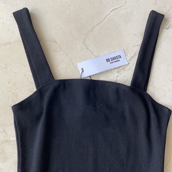 NWT BB DAKOTA BLACK KNIT MINI DRESS - Picture 4 of 5